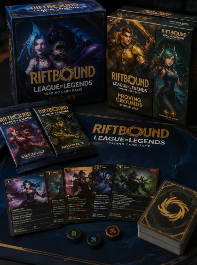 Riftbound: League of Legends Trading Card Game mit Booster Packs, Starter Decks und Sammelkarten bei Outer World 0711 in Stuttgart
